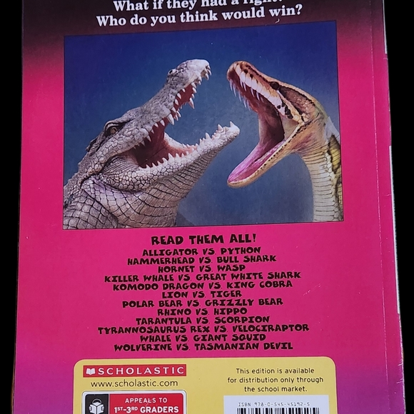 #KB4 Who Would Win? Alligator VS Python Children’s Educational Book - Picture 2 of 2